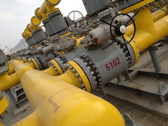 用于中石油的氣動(dòng)固定式球閥