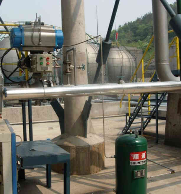 氣動(dòng)V型調(diào)節(jié)球閥應(yīng)用案例