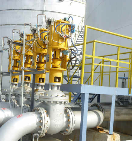 氣動閘閥工程案例圖片