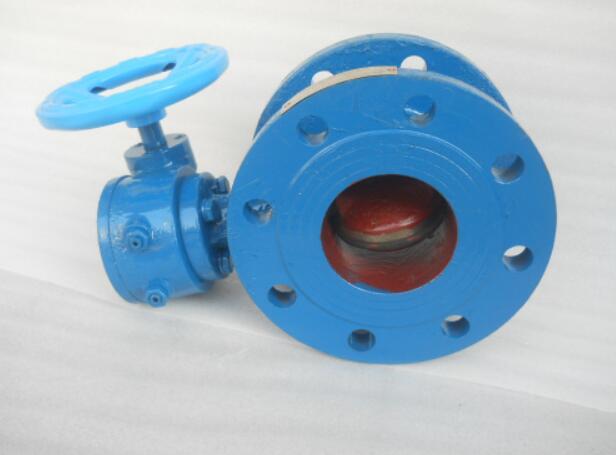 蝸輪法蘭式蝶閥圖片 偏心軟密封蝶閥型號