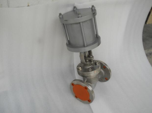 氣動調(diào)節(jié)截止閥照片 帶纖維開關(guān)氣動調(diào)節(jié)閥實(shí)拍圖