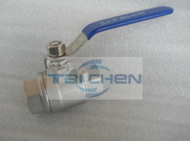 不銹鋼兩片式螺紋球閥圖片 NPT二片式球閥實(shí)拍照片