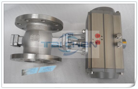 氣動(dòng)法蘭V型球閥圖片,不銹鋼氣動(dòng)V型球閥結(jié)構(gòu)圖