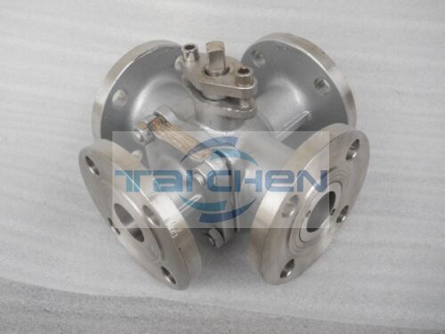 法蘭四通球閥照片 四通閥門流向圖 美標(biāo)四通球閥結(jié)構(gòu)圖