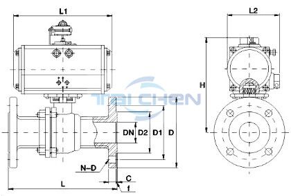 氣動(dòng)緊急切斷球閥