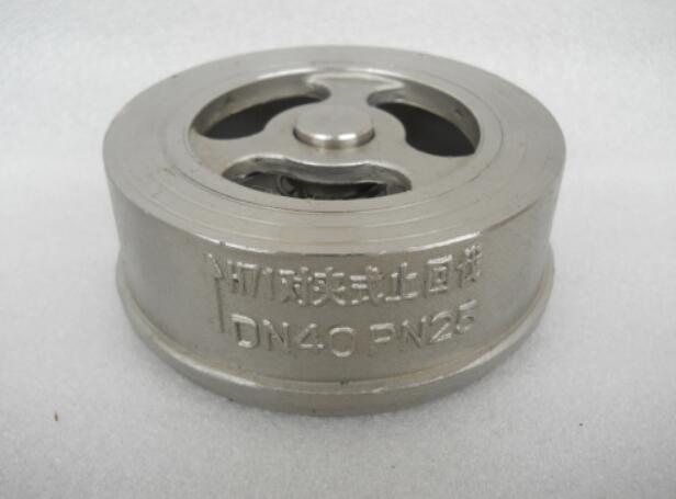 美標(biāo)對夾升降式止回閥圖片 H71W不銹鋼對夾式止回閥結(jié)構(gòu)圖