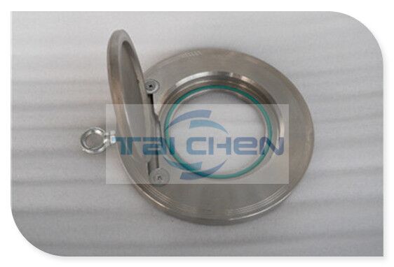 軟密封對(duì)夾式止回閥照片,不銹鋼圓片式止回閥尺寸圖